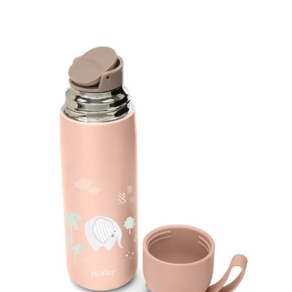 Online 400 ml rustfri stål drikkeflaske PINK Madkasser & Drikkedunke