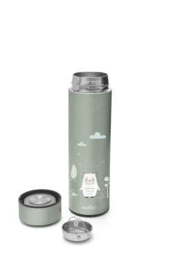 Hot 500 ml rustfristål Termobeholder LED temperatur-display sage green Madkasser & Drikkedunke
