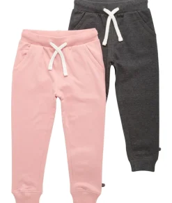 Outlet 2 Pak Basic Sweatbuks - Lyserrød/Mørkegrå/568 Multipack|Bukser