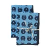 Best 2 pak håndklæde 70x140 med æbler - Blue Børn Badekåber & Håndklæder
