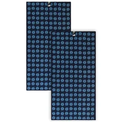 Best 2 pak håndklæde 70x140 med æbler - Blue Børn Badekåber & Håndklæder