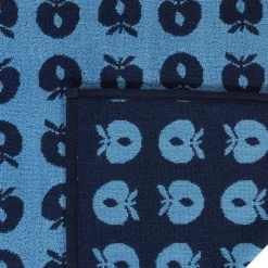 Best 2 pak håndklæde 70x140 med æbler - Blue Børn Badekåber & Håndklæder