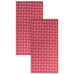 Clearance 2 pak håndklæde 70x140 med æbler - Sea pink Børn Badekåber & Håndklæder