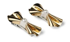 Online 2 pak hårspænde - GULD Festtøj & Tilbehør