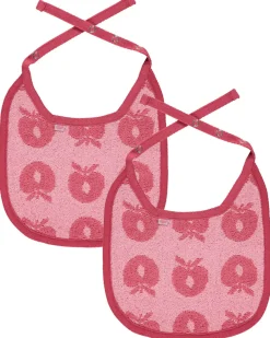 Best 2 pak lille hagesmæk med æbler - Sea pink Hagesmække