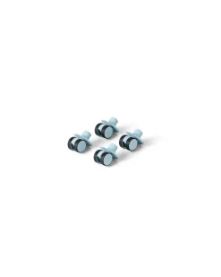 Hot 4 x Swirly wheels Sky Blue Store Byggesæt|Tumlemøbler
