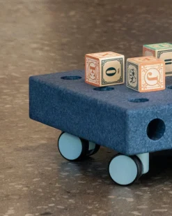 Hot 4 x Swirly wheels Sky Blue Store Byggesæt|Tumlemøbler