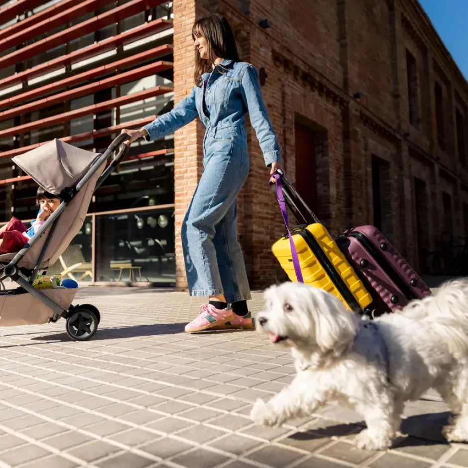 Aer2 - Sage green Klapvogne Med Flade Sæder|Rejseklapvogne