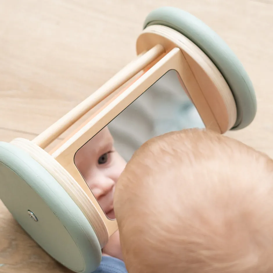 Outlet Aktivitets- & rullespejl Birdee Farvemix Trælegetøj