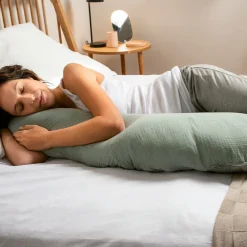 Hot Amme og graviditetspude - Muslin grøn Børn Graviditetspuder|Ammepuder