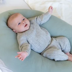 Hot Amme og graviditetspude - Muslin grøn Børn Graviditetspuder|Ammepuder