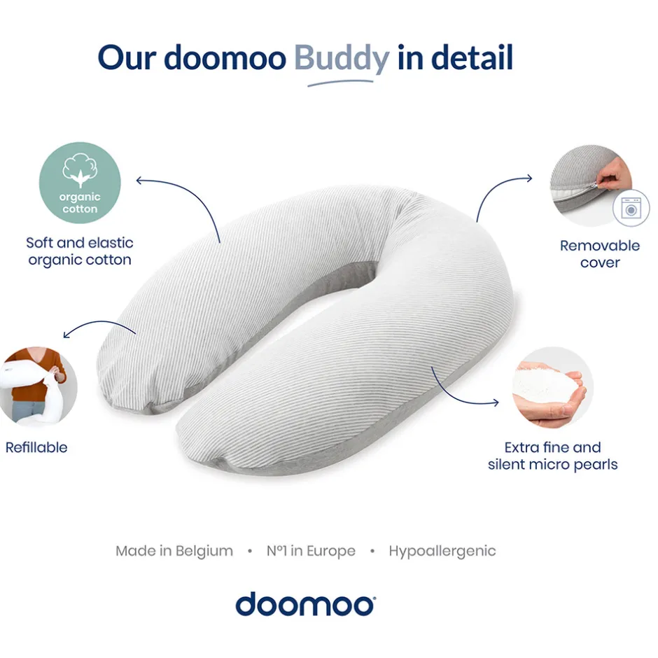 Amme- og graviditetspude - kaki Børn Ammepuder|Graviditetspuder