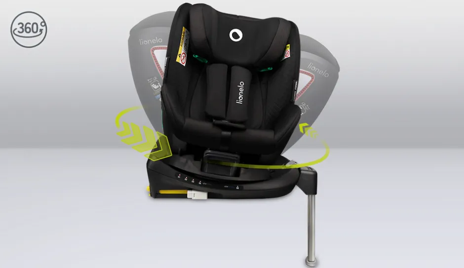 Antoon Plus autostol - black onyx Autostole Med Integreret Baser|Autostole 40-125 Cm (0-6 År)