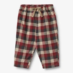 Outlet Arne Foret Bukser - Red Blue Check Bukser