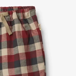 Outlet Arne Foret Bukser - Red Blue Check Bukser