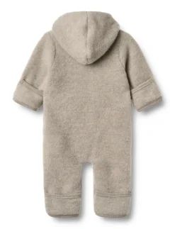 Clearance Ata Uld Fleece Heldragt - Khaki melange Køredragter|Ulddragter