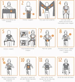 Clearance Aura Strækvikle - Soft Black Bæreseler & Vikler