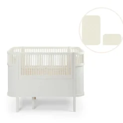 Outlet Baby & Jr. seng - classic white med madras Børn Pakkeløsninger|Tremmesenge