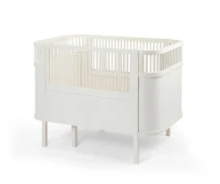 Outlet Baby & Jr. seng - classic white med madras Børn Pakkeløsninger|Tremmesenge