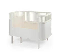Outlet Baby & Jr. seng - classic white med madras Børn Pakkeløsninger|Tremmesenge