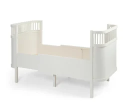 Outlet Baby & Jr. seng - classic white med madras Børn Pakkeløsninger|Tremmesenge