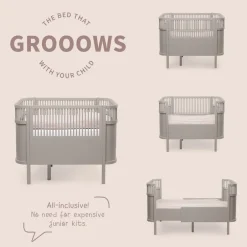 Outlet Baby & Jr. seng - jetty beige - FSC® Børn Tremmesenge