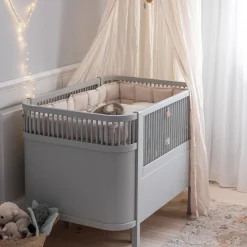 Best Baby & Jr. seng - stone grey - FSC® Børn Tremmesenge