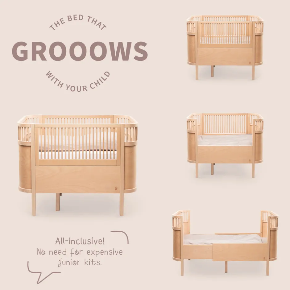 Baby & Jr. seng - wooden edition - FSC® Børn Tremmesenge
