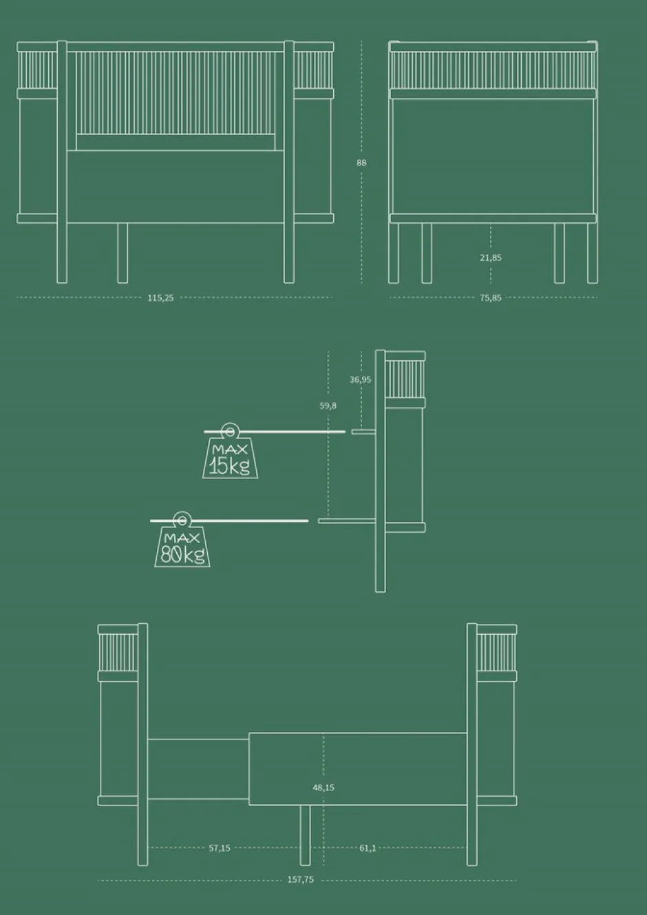 Baby & Jr. seng - wooden edition - FSC® Børn Tremmesenge