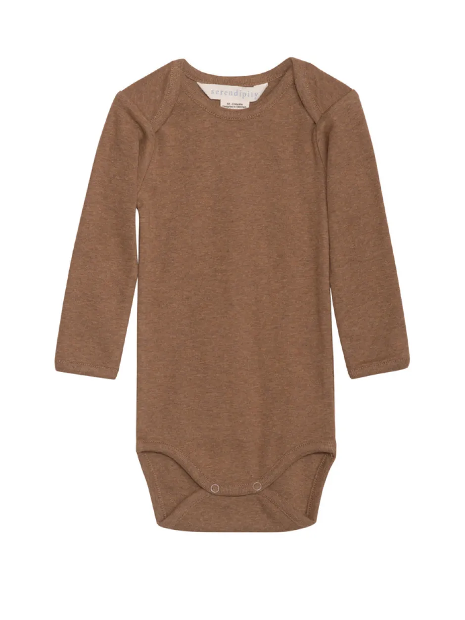 Hot Baby Body - Almond Bodystocking Langærmet