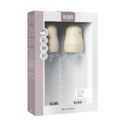 Sale Baby Bottle Silicone 2 pack 270 ml Ivory Sutteflasker