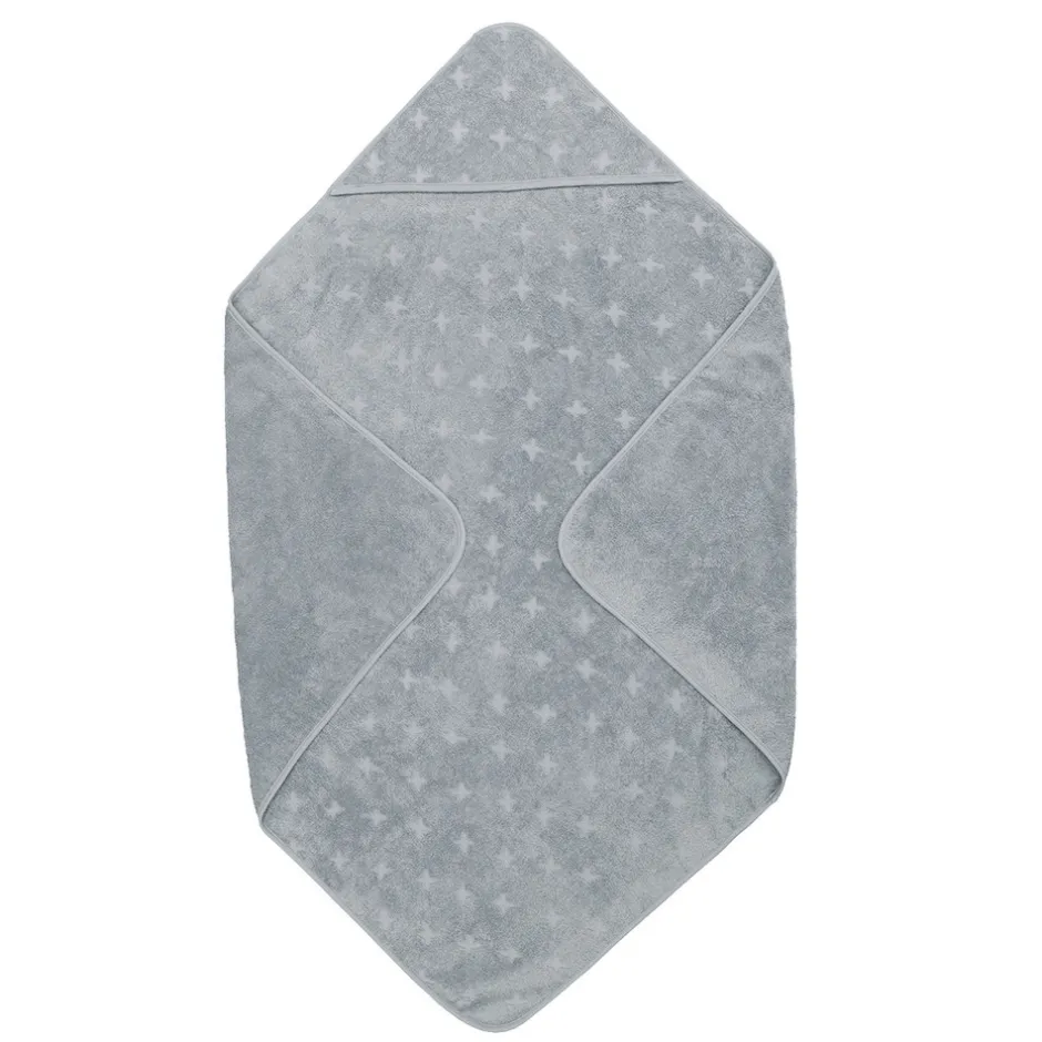 Best Baby Håndklæde, 100x100 cm - Jasmin blue Børn Badekåber & Håndklæder