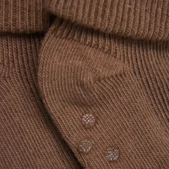 Hot Baby rib sok m. ABS - Sepia Skridsikre Strømper|Strømper
