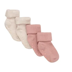 Online Baby rib strømpe m. ABS (4-pak) - 524 Strømper|Multipack