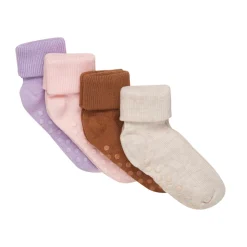 Online Baby rib strømpe m. ABS (4-pak) - 521 Strømper|Multipack