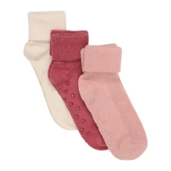 Online Baby rib Strømper w. ABS - Mineral Red Skridsikre Strømper|Multipack