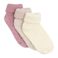 Clearance Baby Ribsok m. ABS 3-pak - 518 Strømper