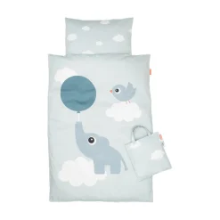 New Baby sengetøj - elphee blå Børn Sengetøj