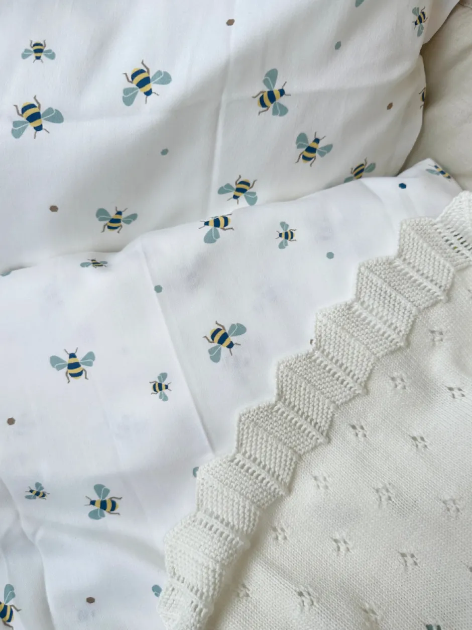 Best Baby sengetøj - Honey Bee Happy Børn Sengetøj