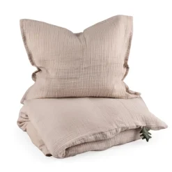 Discount Baby sengetøj musselin - seabreeze beige Børn Sengetøj