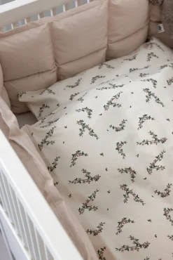 Best Baby sengetøj, powder blossom, beige 100x70 Børn Sengetøj