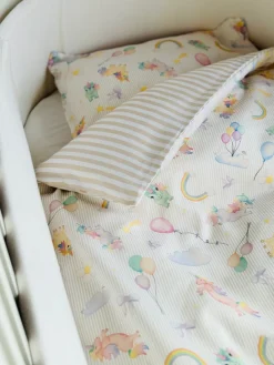 Baby sengetøj, Unicorn Rose/Beige 70x100 cm Børn Sengetøj