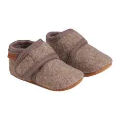 Baby wool slippers - Walnut Uld Hjemmesko