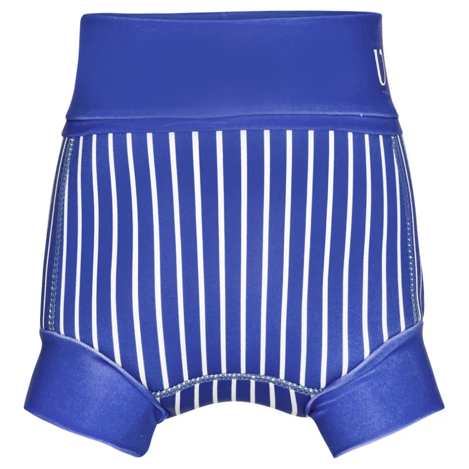 Hot Badeble - Neopren - Azure - Striped - AZURE BLUE Blebadebukser