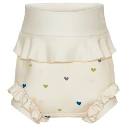 Online Badeble - Neopren - Frill - Milk - Hearts - MILK Blebadebukser