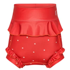 Best Badeble - Neopren - Frill - Berry - Dots - BERRY Blebadebukser