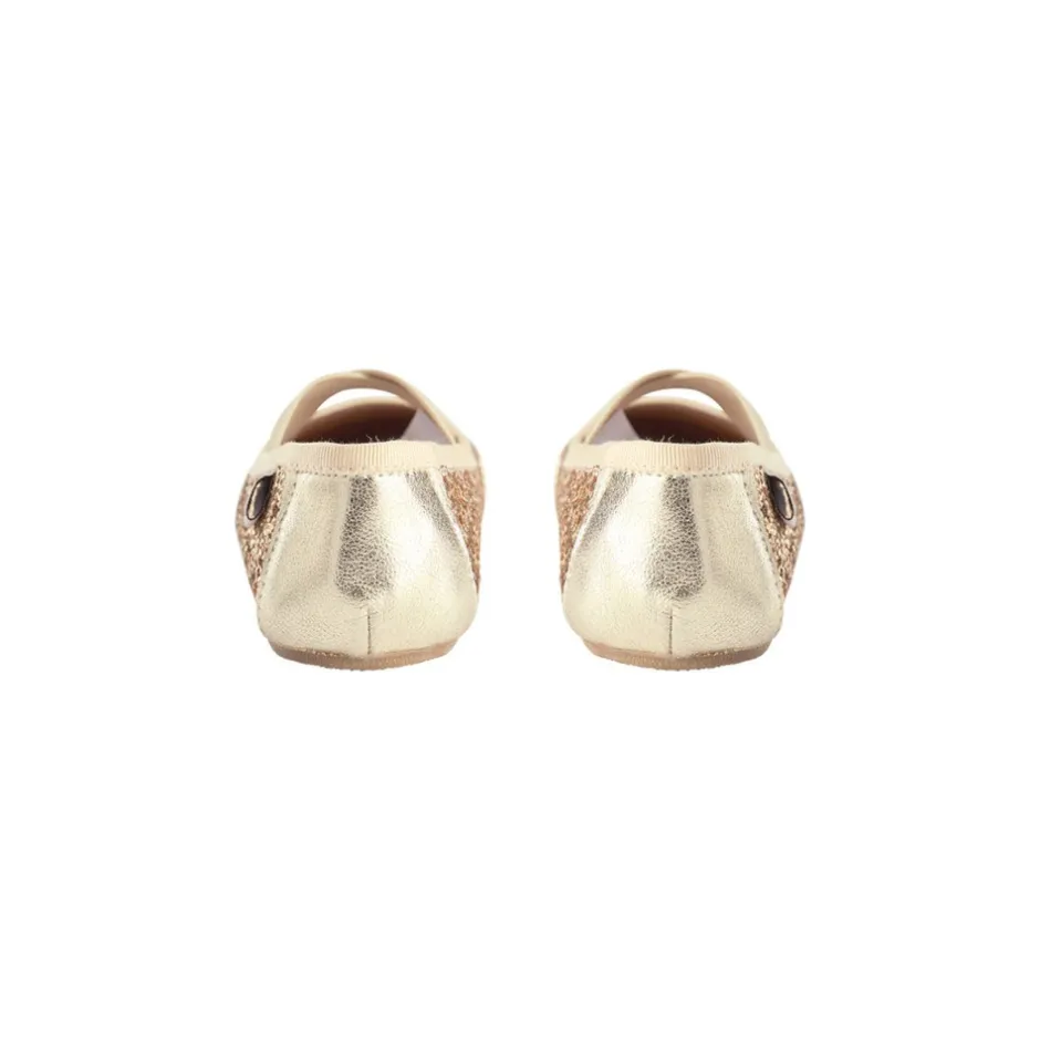Best Ballerina - Champagne Sandaler Med Blink|Hjemmesko