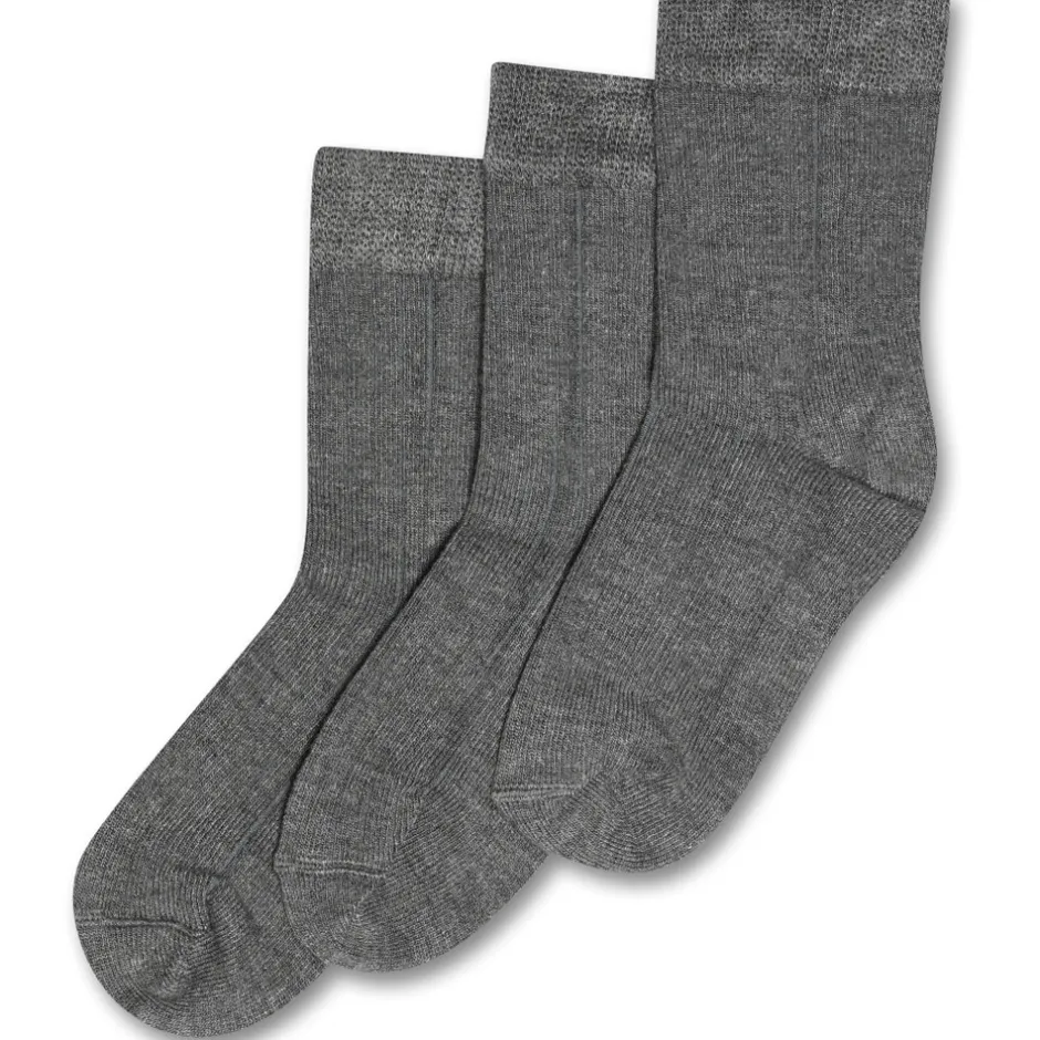Online Bamboo strømper 3 pak - Gray mel Strømper|Multipack