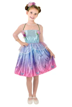 Outlet Barbie forårsprinsesse kostume - MULTI Kostumer|Udklædning