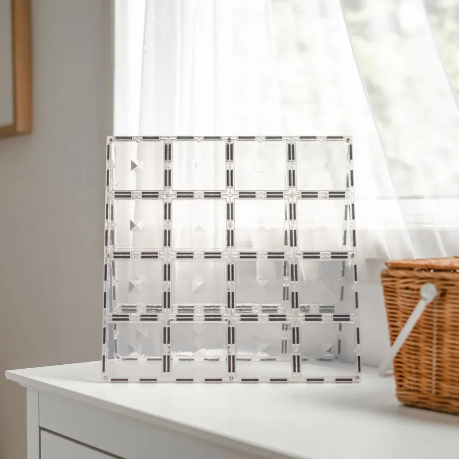 Base Plate - magnetplader 2 stk. - clear Magnetlegesæt